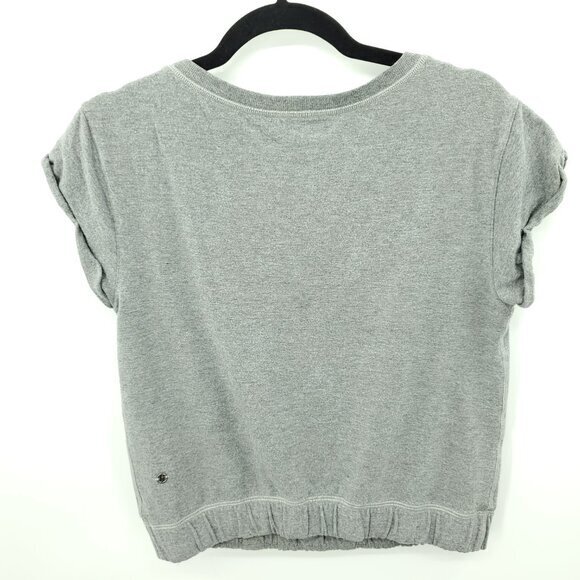 Lululemon Roll Up Crop Top 6 Heathered Mod S/M Grey - Picture 5 of 15